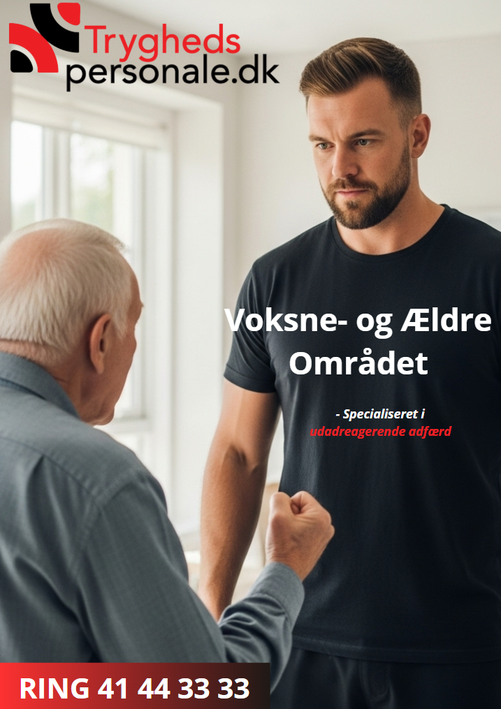 Professionel psykiatrisk vikar i varm samtale med ældre borger i Haslev - nærværende og forstående pleje